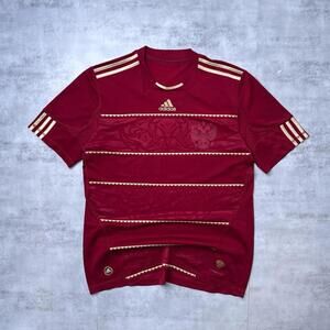 Y2K Adidas Russia 2010 Soccer Burgundy Jersey shirt